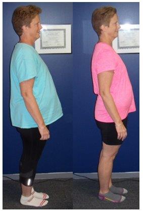 Lost 30lbs of fat and 4.5” off her waist!